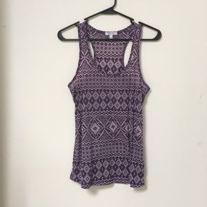 Tribal Print Racer-Back Tank