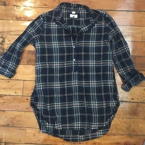 LOFT plaid softened shirt