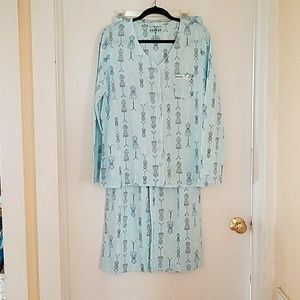 Croft & Barrow powder blue pajamas size Large