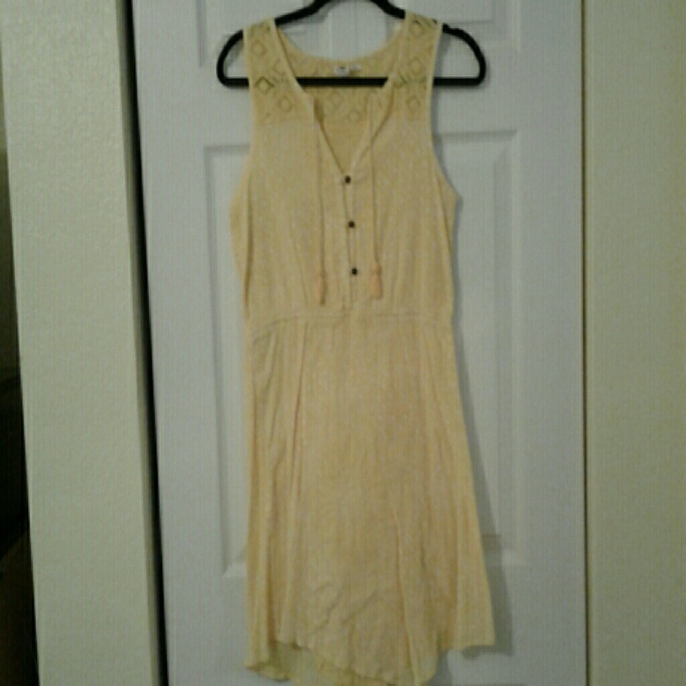 New Roxy yellow dress size large