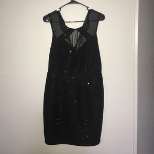 Black sequin dress