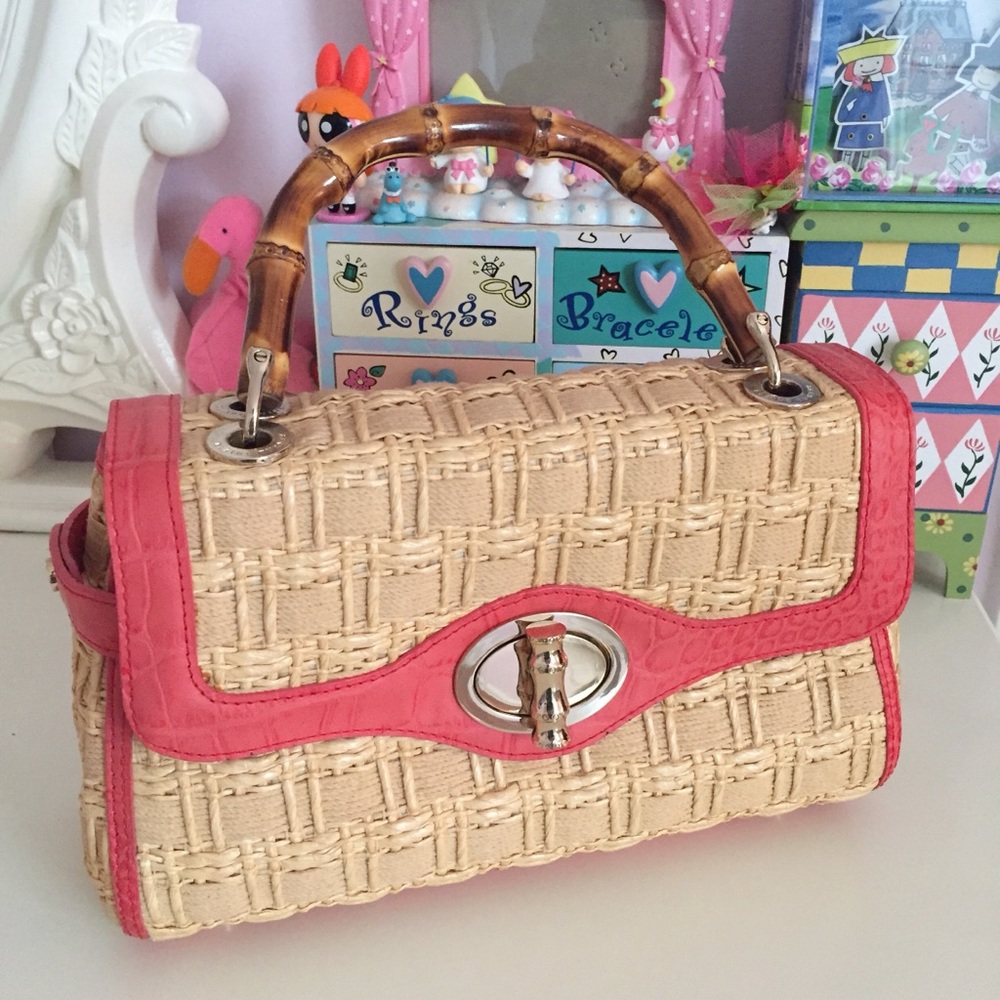 NEW! RARE Elaine Turner Peach Pink Bag Purse