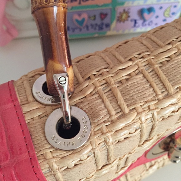 NEW! RARE Elaine Turner Peach Pink Bag Purse