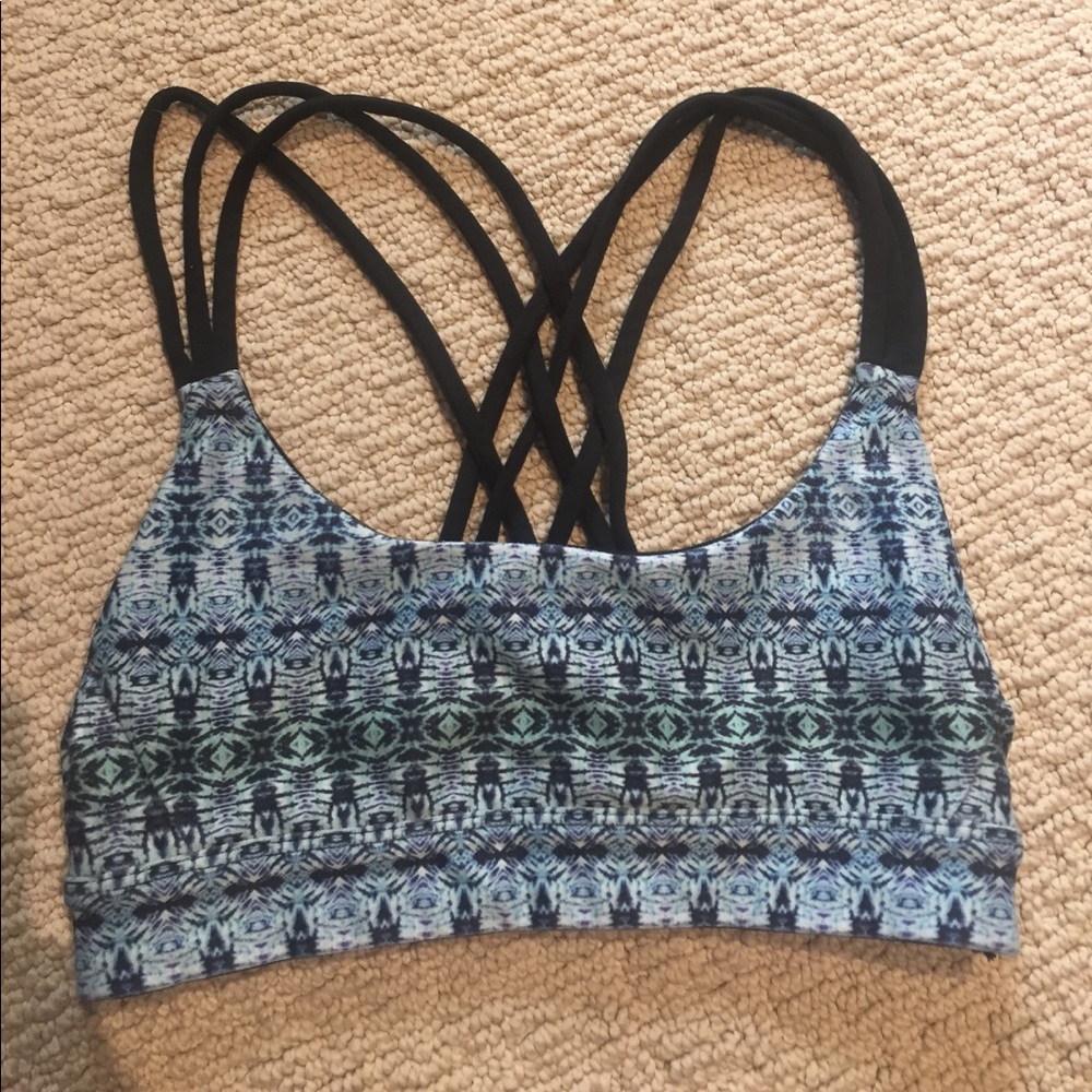 Cross Back Tribal Sports Bra