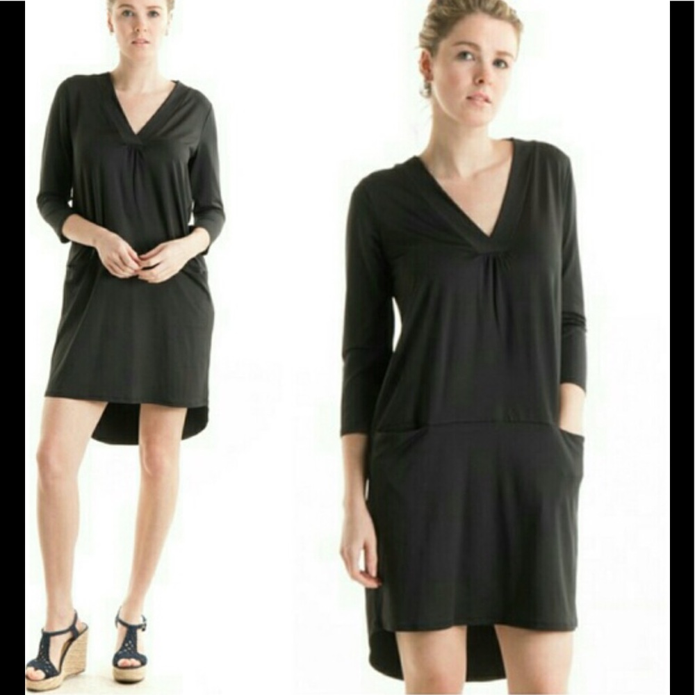 V-neck Shift Dress