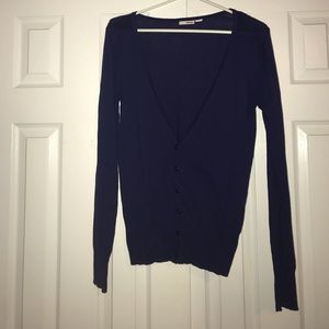 Blue cardigan