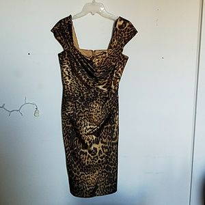 Tadashi Shoji Leopard Print Dress