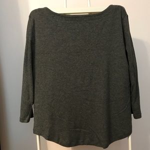 XXL Jones NY 3/4 length sleeve Boat Neck T