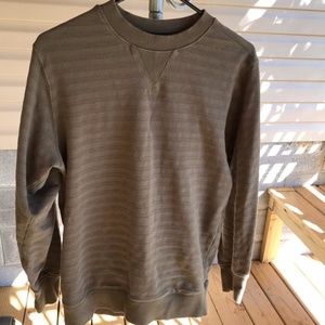 Vintage Green on Green Striped Crewneck by Ergo
