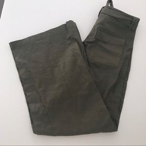 Tracy Reese Limited Linen Cotton Green Pants 3 Y2K