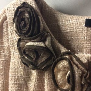 Tulle Coat With Rosettes