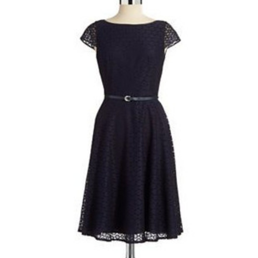 NWT Vintage Style Fit and Flare Eyelet Dress 14