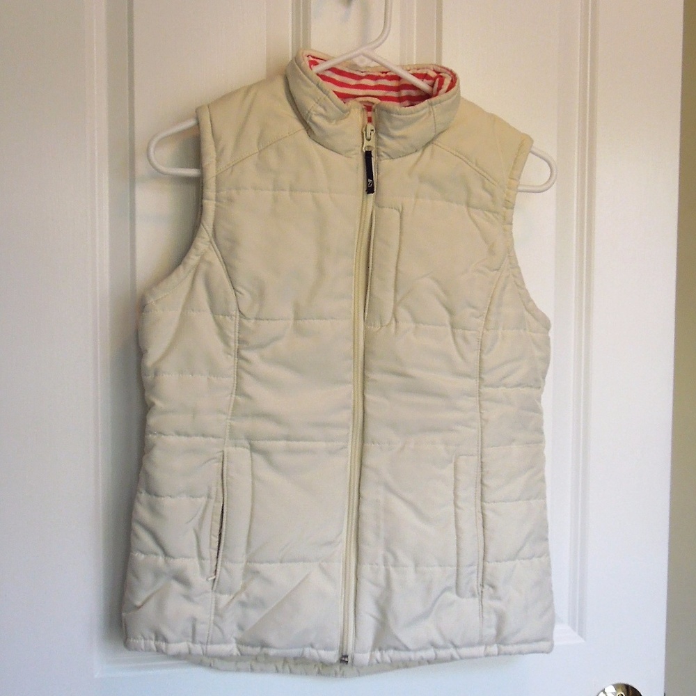 Vineyard Vines Cream Puffy Vest