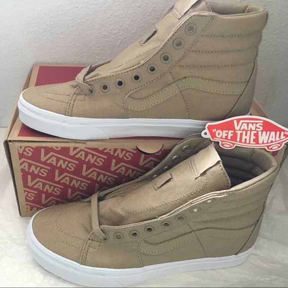 Vans Shoes - vans sk8-hi(mono canvas)khaki/true