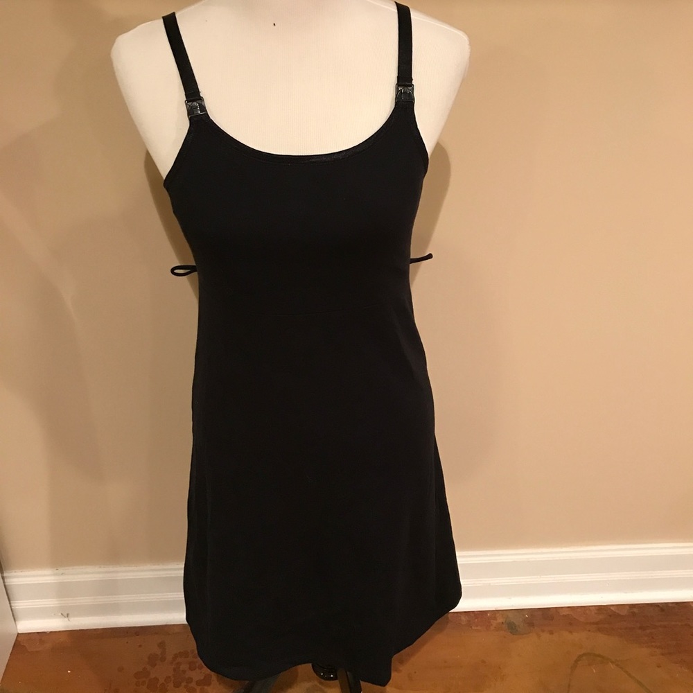 Maternal America black nursing breastfeed dress