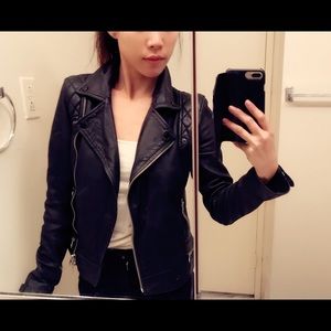 ALL SAINTS -CONROY LEATHER BIKER JACKET-Best selle