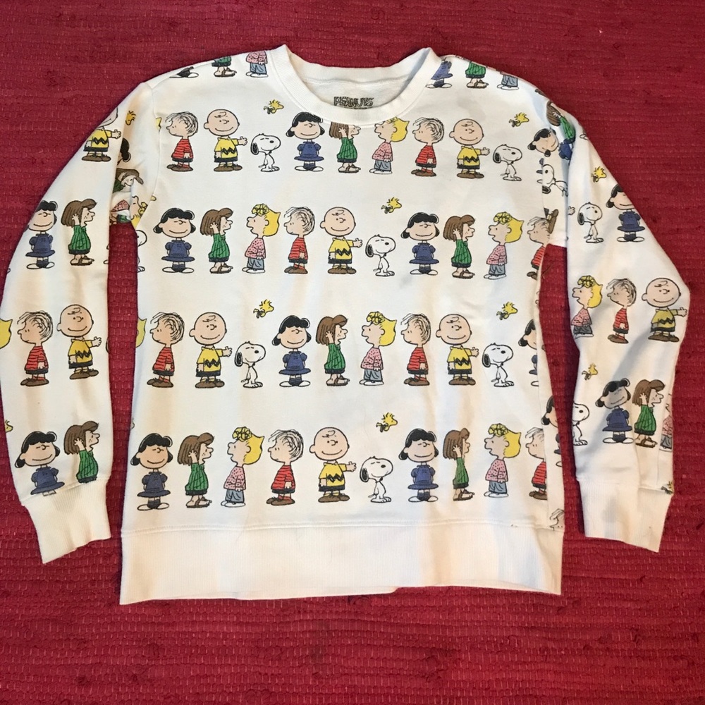 “Peanuts” Crew Neck Sweatshirt