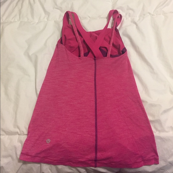 LuluLemon Pink Workout Tank - Picture 2 of 3