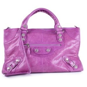 Balenciaga Pale Magenta Work Bag w/ GSH