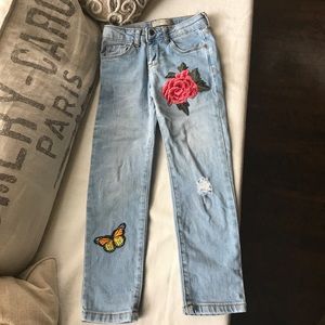 Zara girls patch denim. 5T