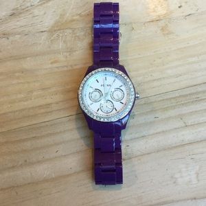 Fossil Stella Purple Glitz watch
