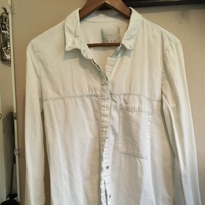 Zara Collard denim shirt