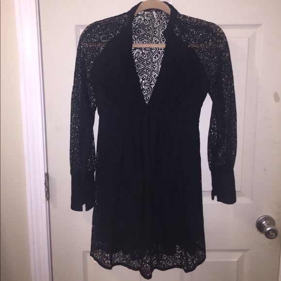 Free People Black Lace Dress - Picture 1 of 4