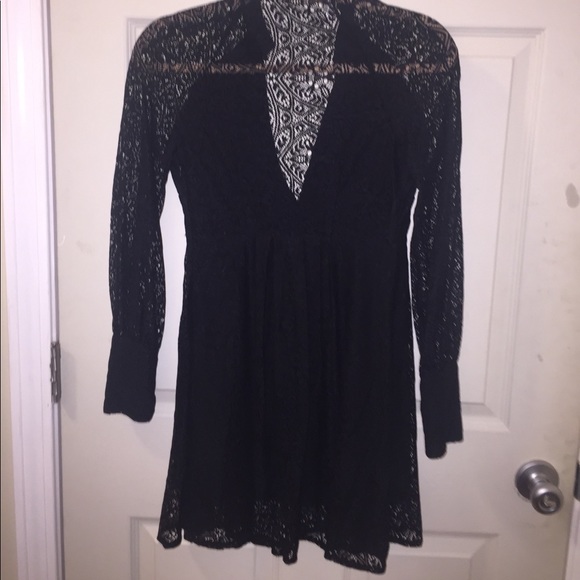 Free People Black Lace Dress - Picture 3 of 4