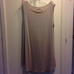 LOGO Taupe Sleeveless Tunic Size Medium
