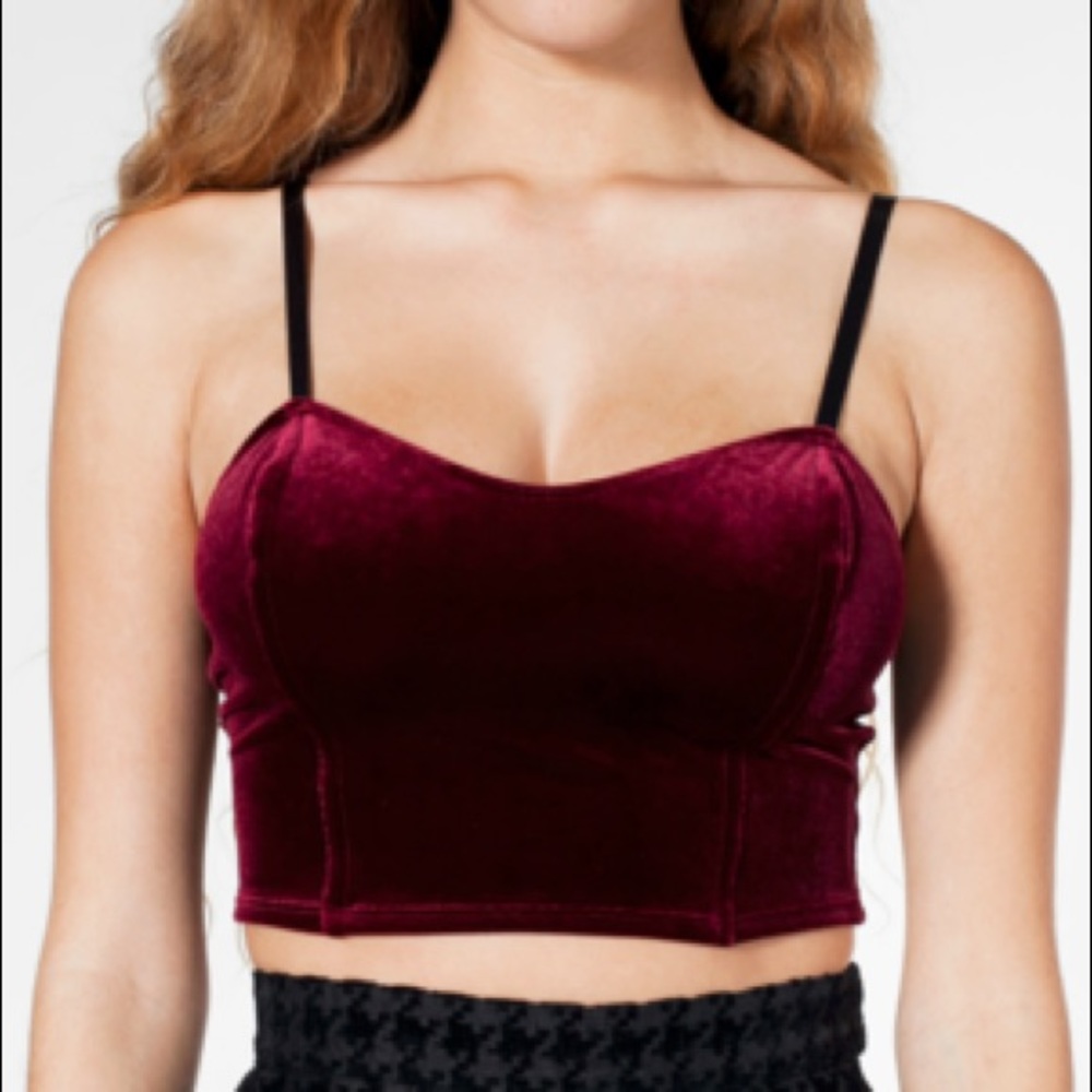 Velvet bustier top [MAKE AN OFFER]