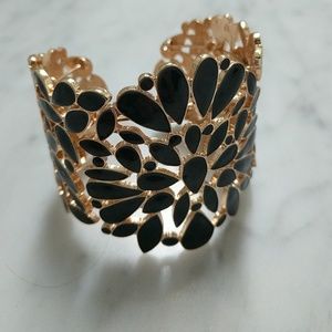 Black & Gold Statement Bracelet