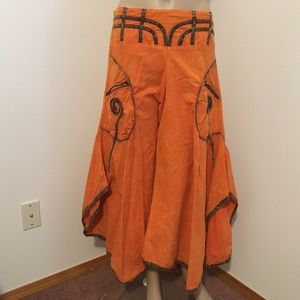 GYPSY JENNYS orange gypsy harem pants M L