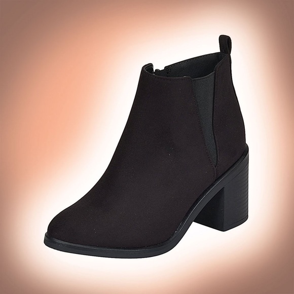 ❌1 LEFT!! Size 8.5❌Comfy Block Heeled Booties - Picture 4 of 8