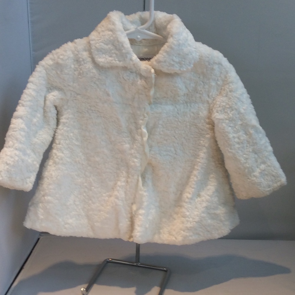 Adorable Simonetta Girls White Jacket 12 months