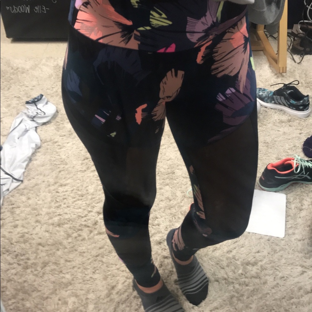 VS Floral and Mesh Leggings