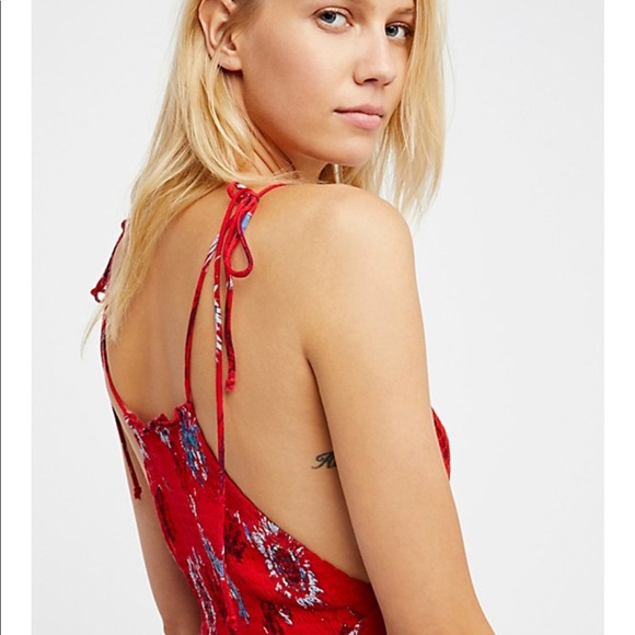 Last one Sz XS 🌹Free people red maxi dress - Picture 3 of 7