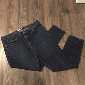 Loft Jeans Curvy Skinny Dark Wash