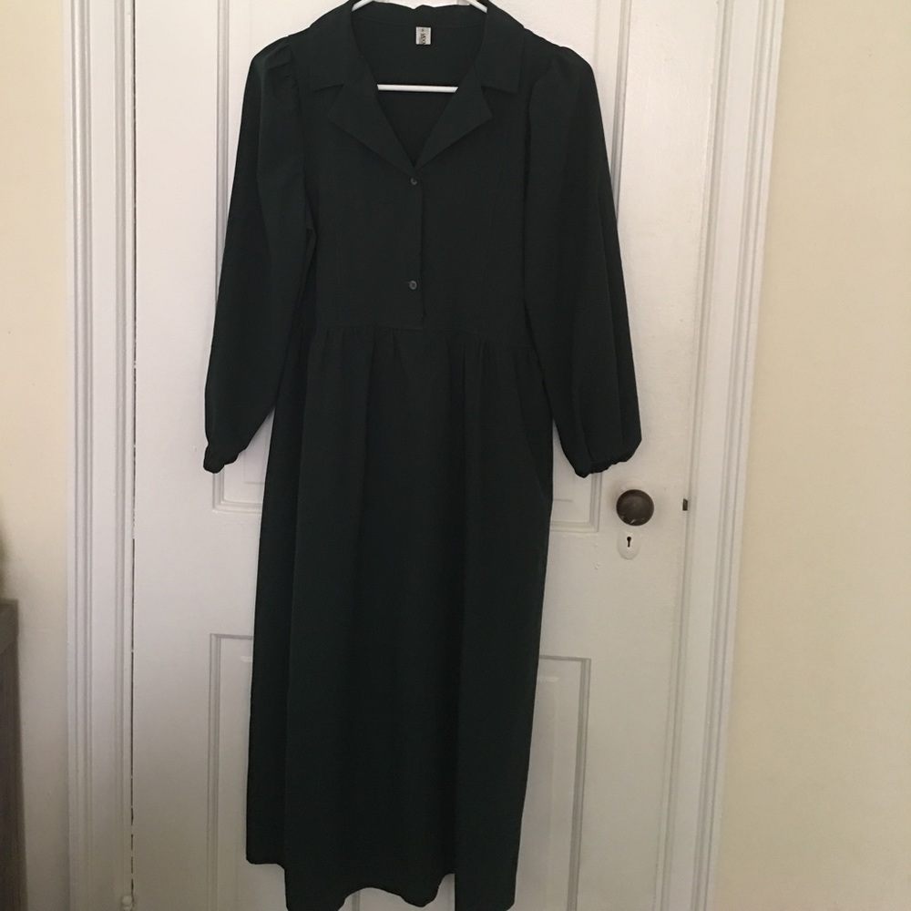 Dark green dress