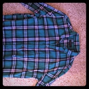 Aeropostale Men’s  Blue Striped Long Sleeve Shirt