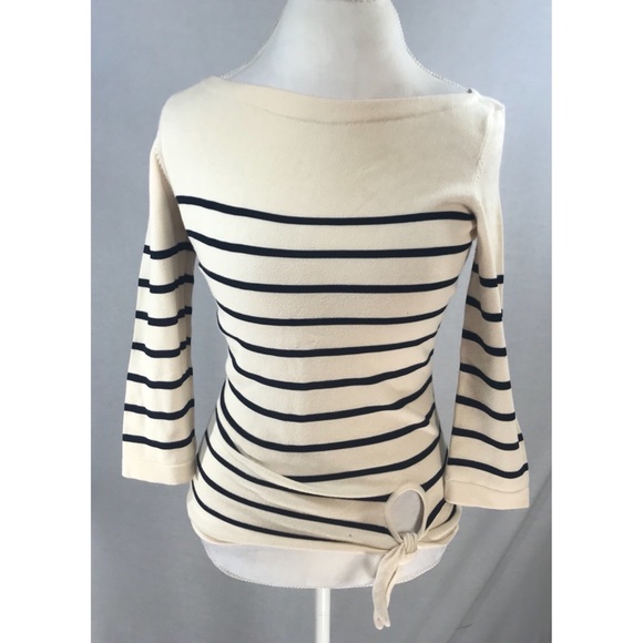 J. Crew Sweaters - J. Crew Cream & Black Tie Knot Sweater