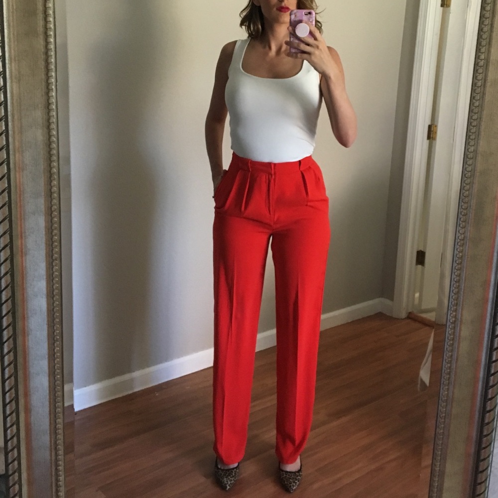 Red pants