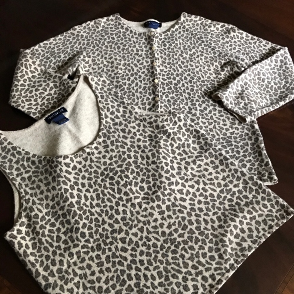 Ann Taylor shell and sweater set