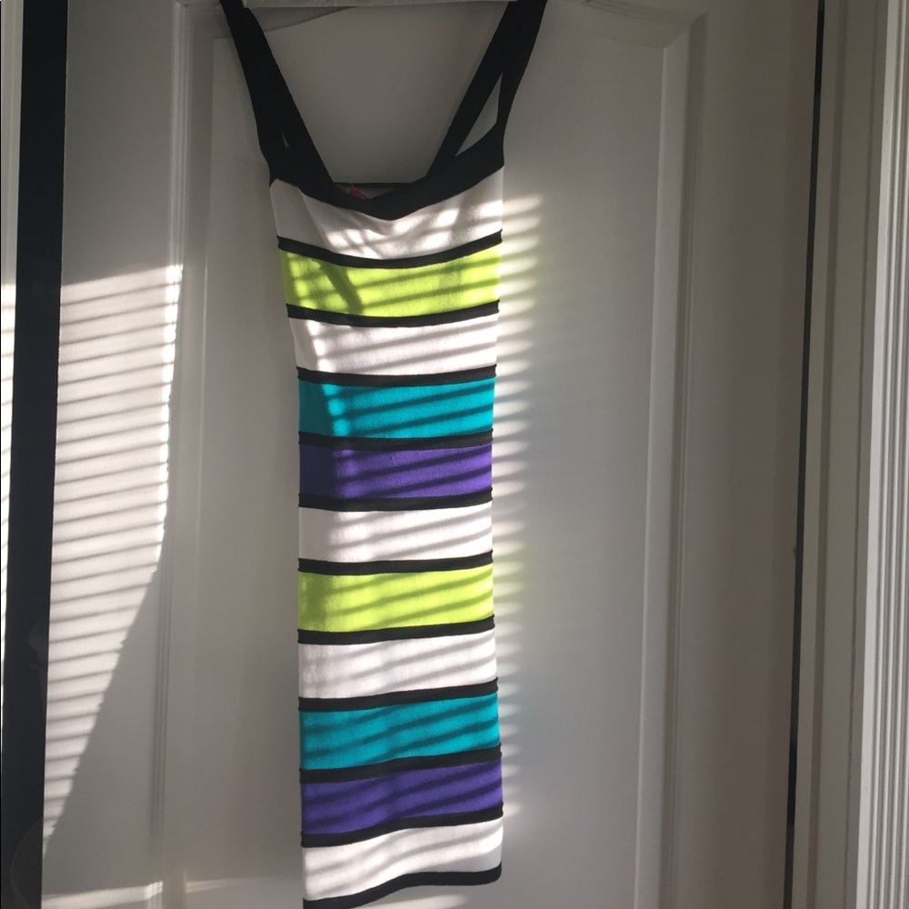 Multi color bodycon dress