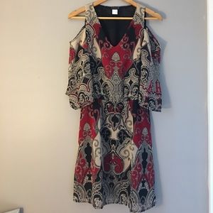 Open shoulder dress