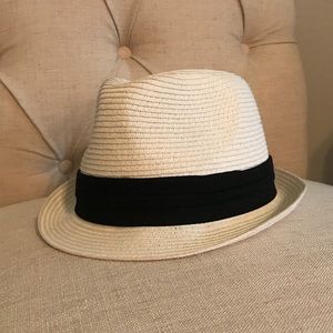 White Straw Fedora