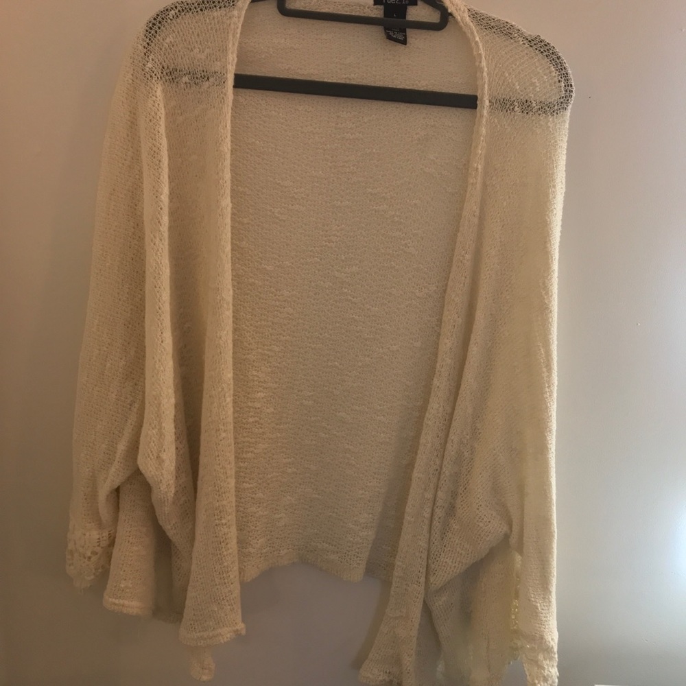 Cream crochet cardigan