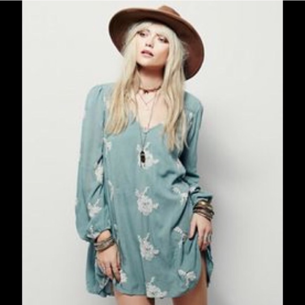 Free People Austin Embroidered Dress