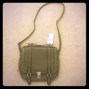 Just Fab Crossbody Handbag/Purse Olive Greenl
