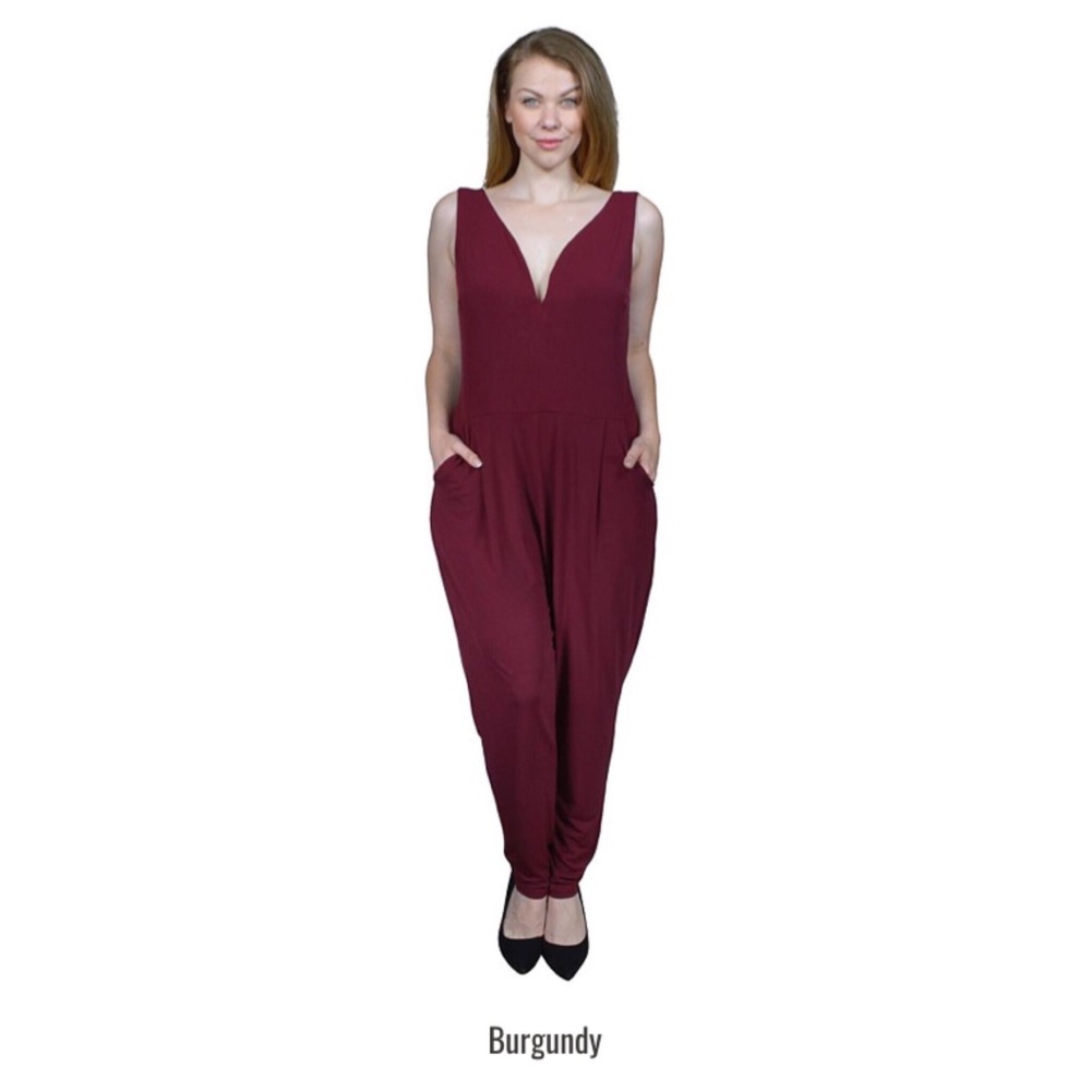 plusSize sleeveless jumpsuit