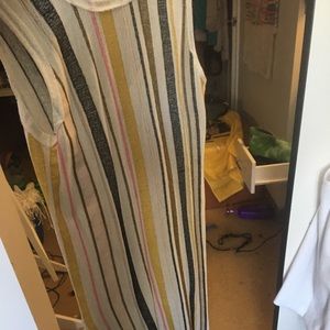 Loose striped maxi dress